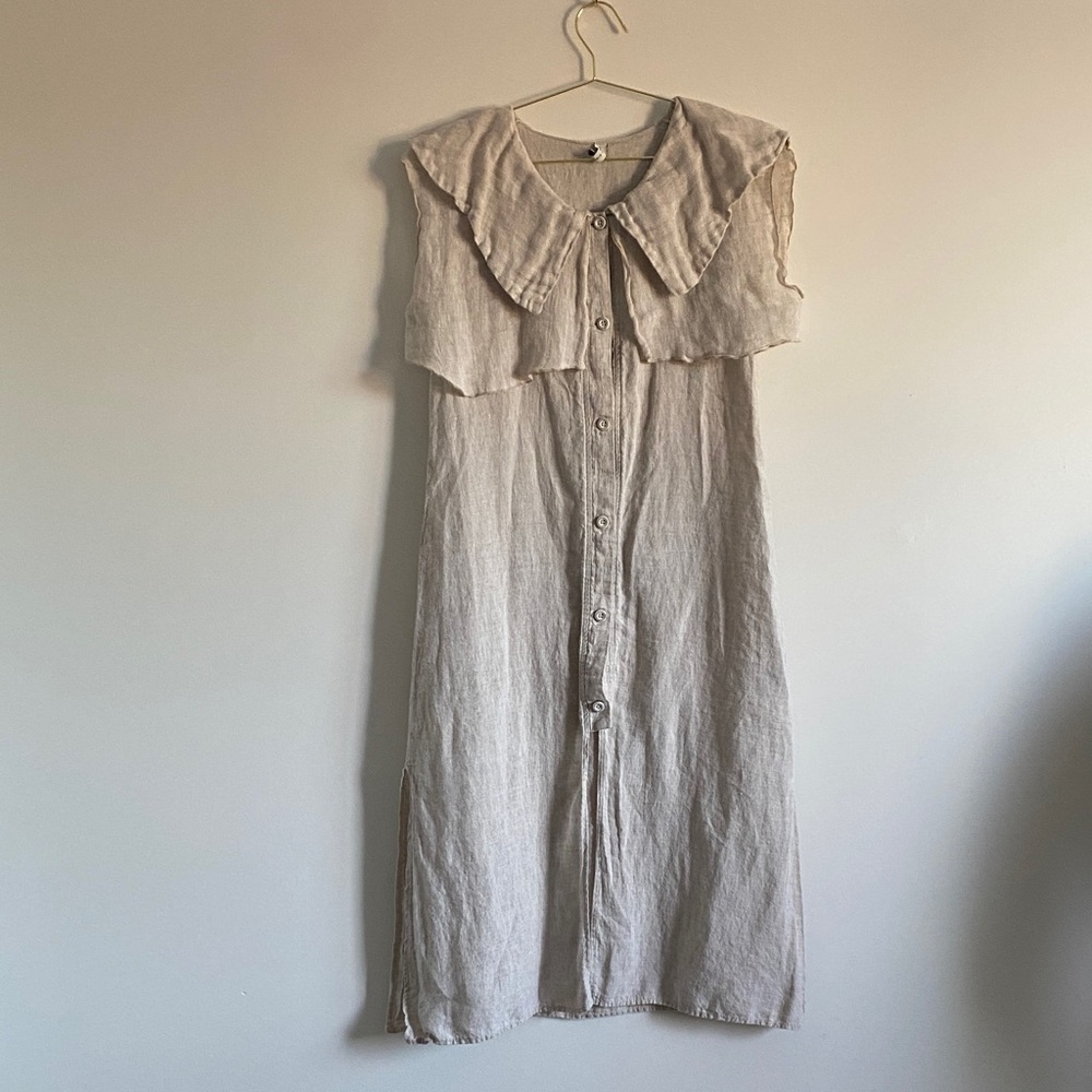 Ingrid Munt Linen Collar Dress / Duster